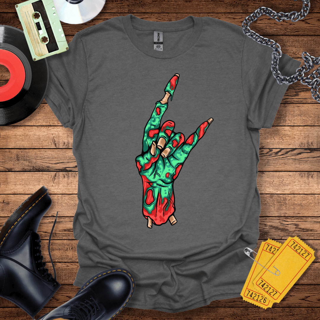 Rock & Roll Zombie Hand T-Shirt