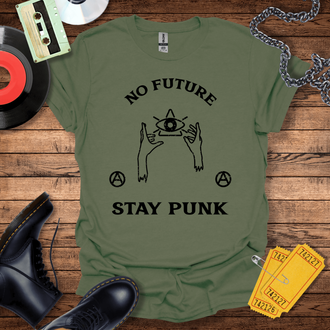 No Future Stay Punk T-Shirt