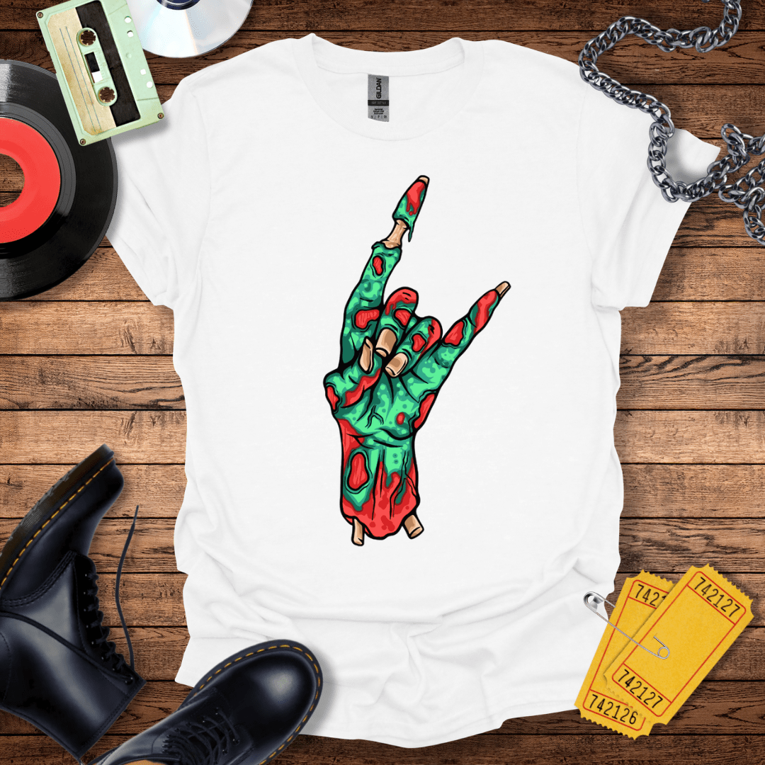 Rock & Roll Zombie Hand T-Shirt