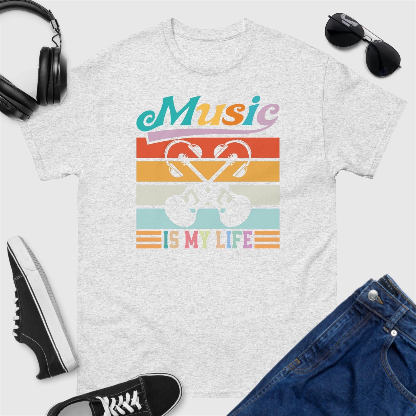 Music Is My Life Guitar T-Shirt