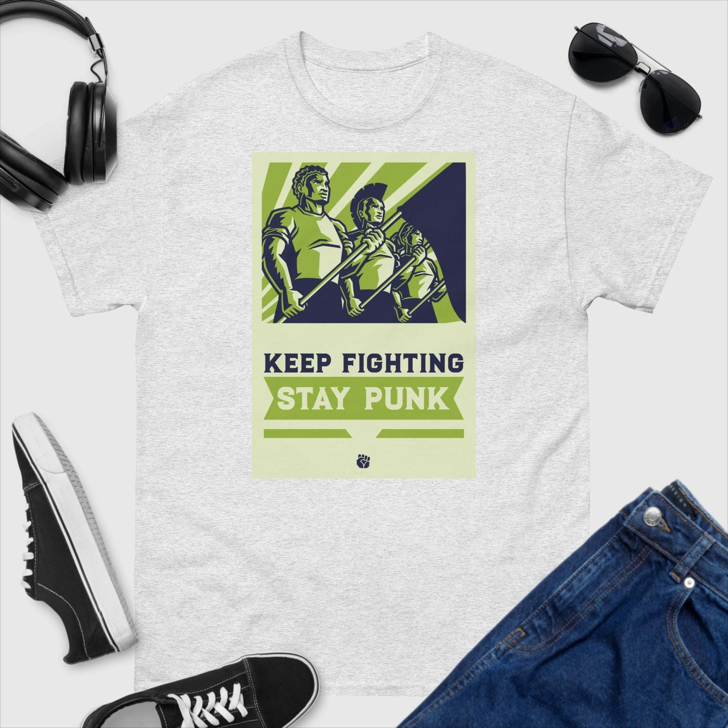 Stay Punk Keep Fighting T-Shirt