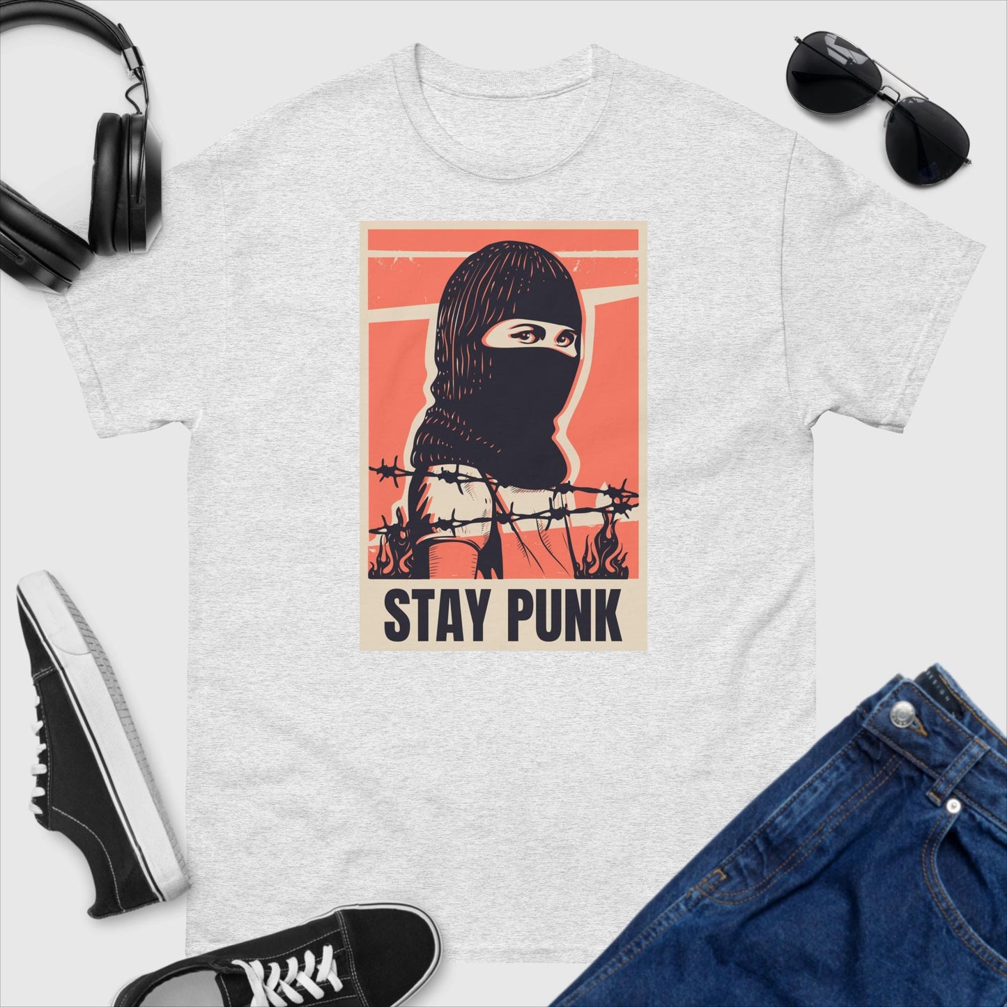 Stay Punk Ski Mask T-Shirt