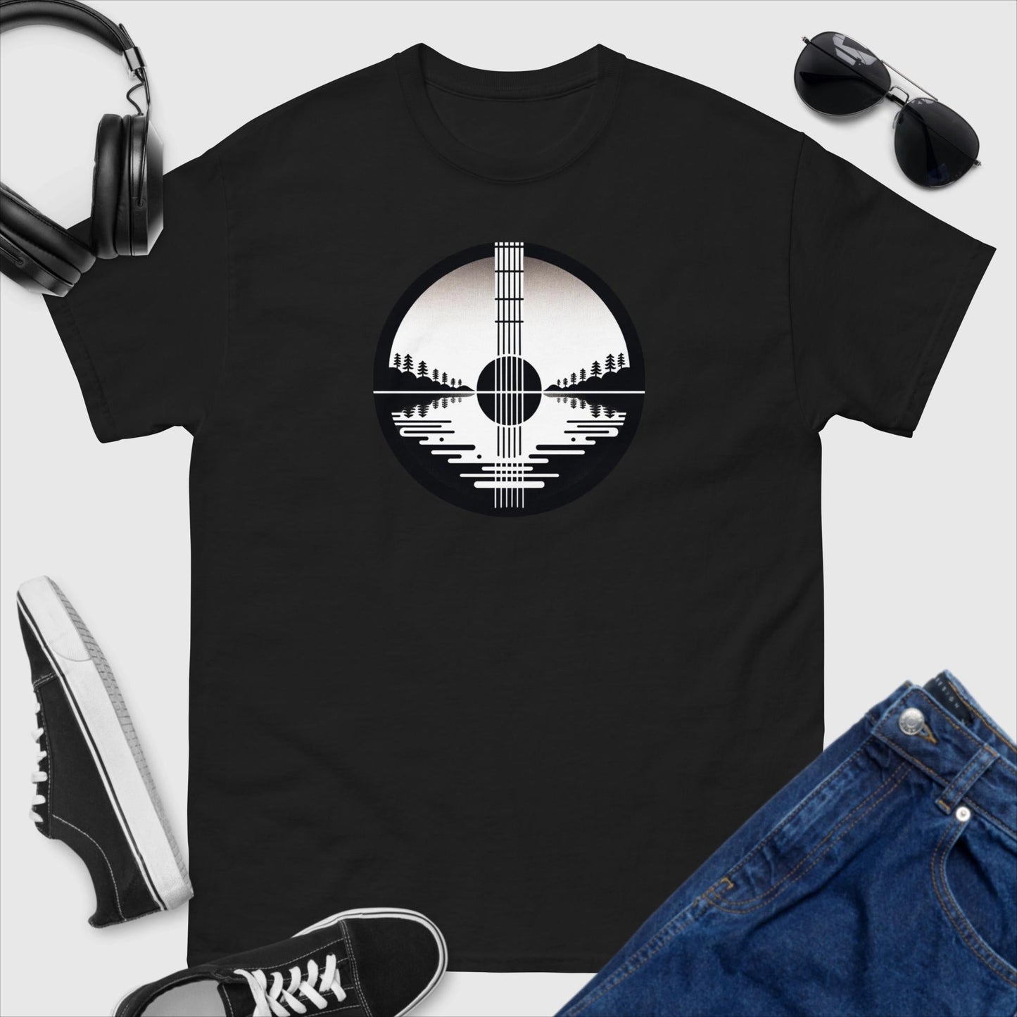 Guitar T-Shirt "Riffing Through the Sound Barrier" 🚀🎸