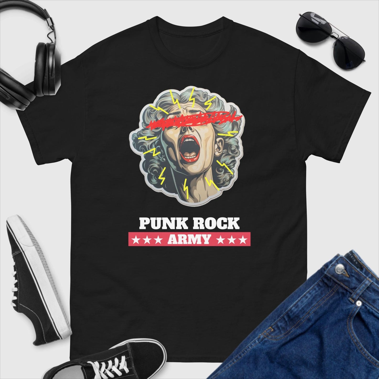 Punk Rock Army Shout T-Shirt