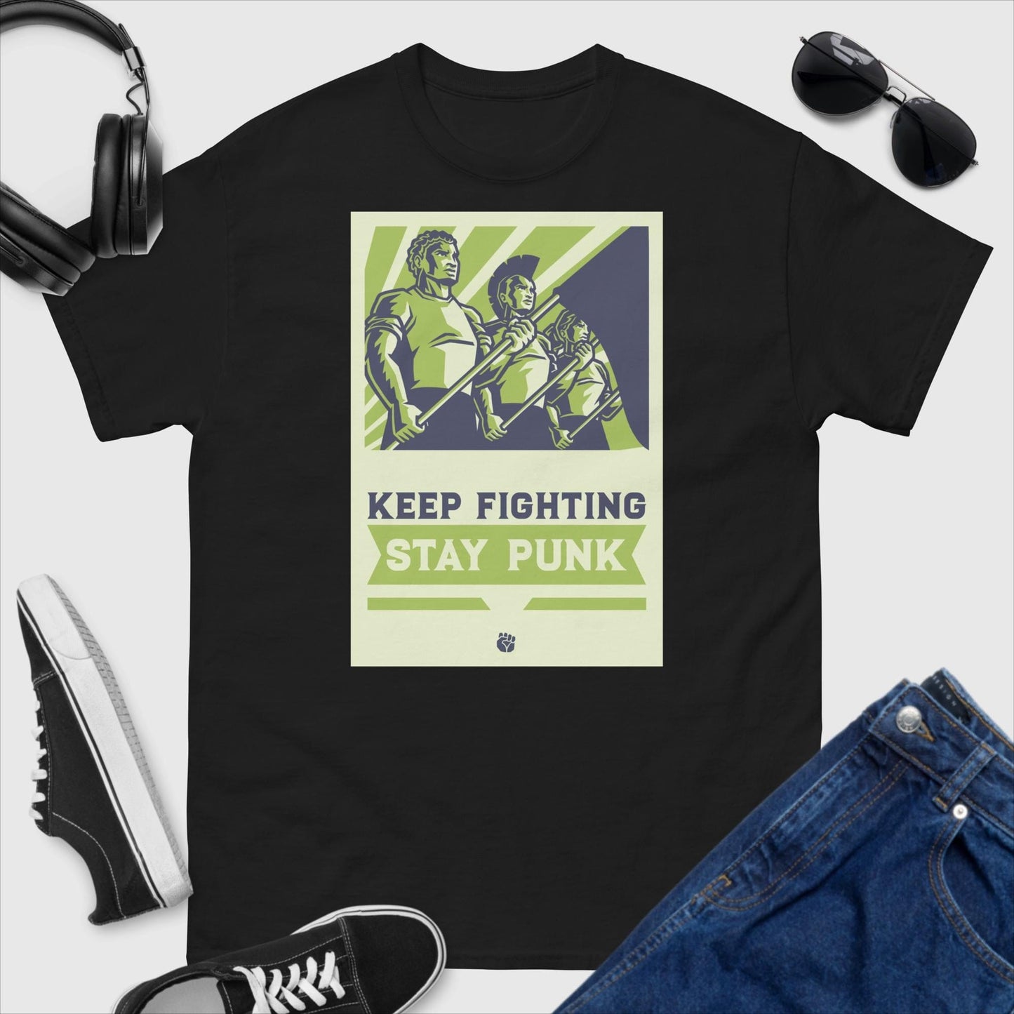 Stay Punk Keep Fighting T-Shirt