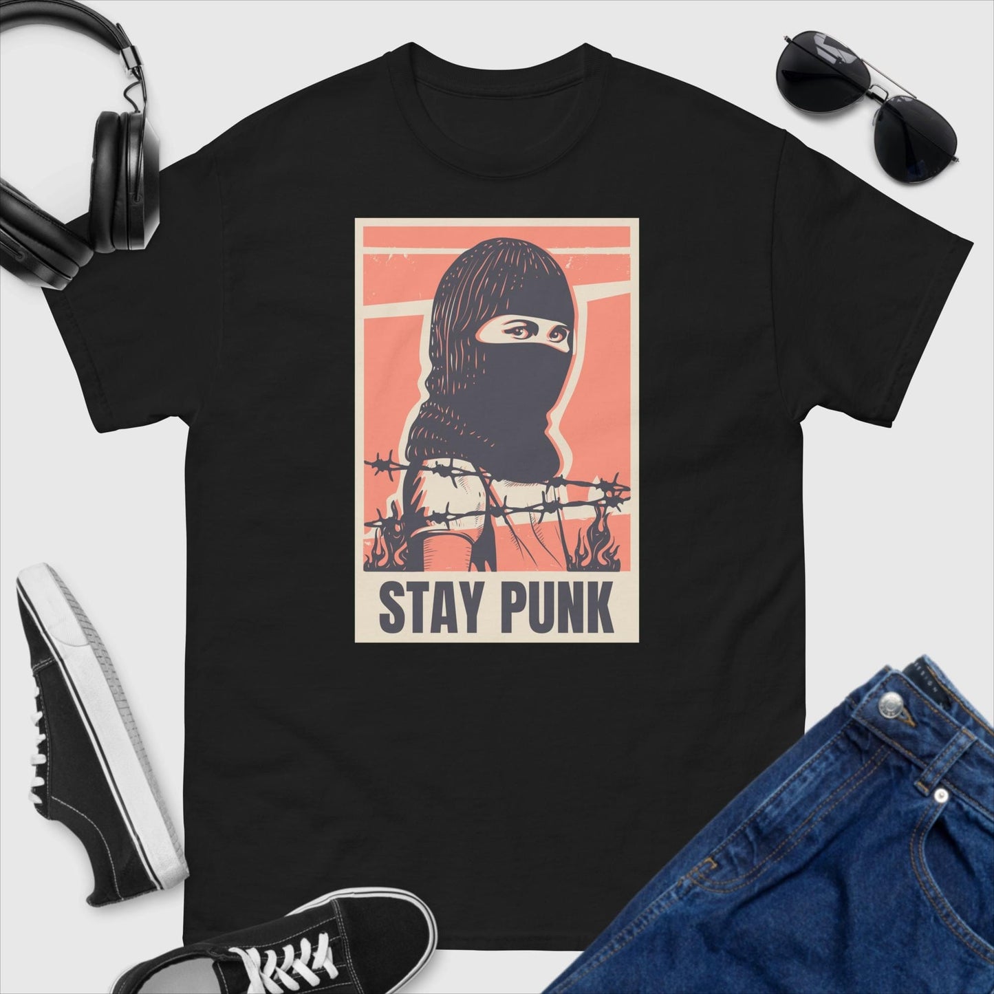 Stay Punk Ski Mask T-Shirt