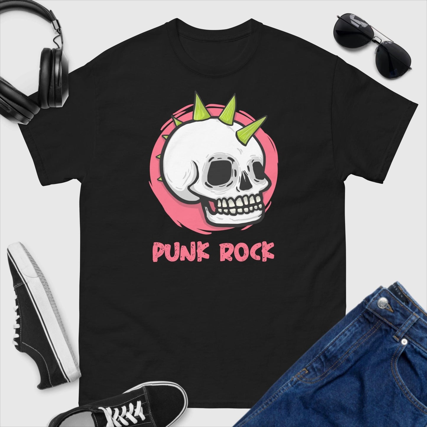 Punk Rock Skull T-Shirt