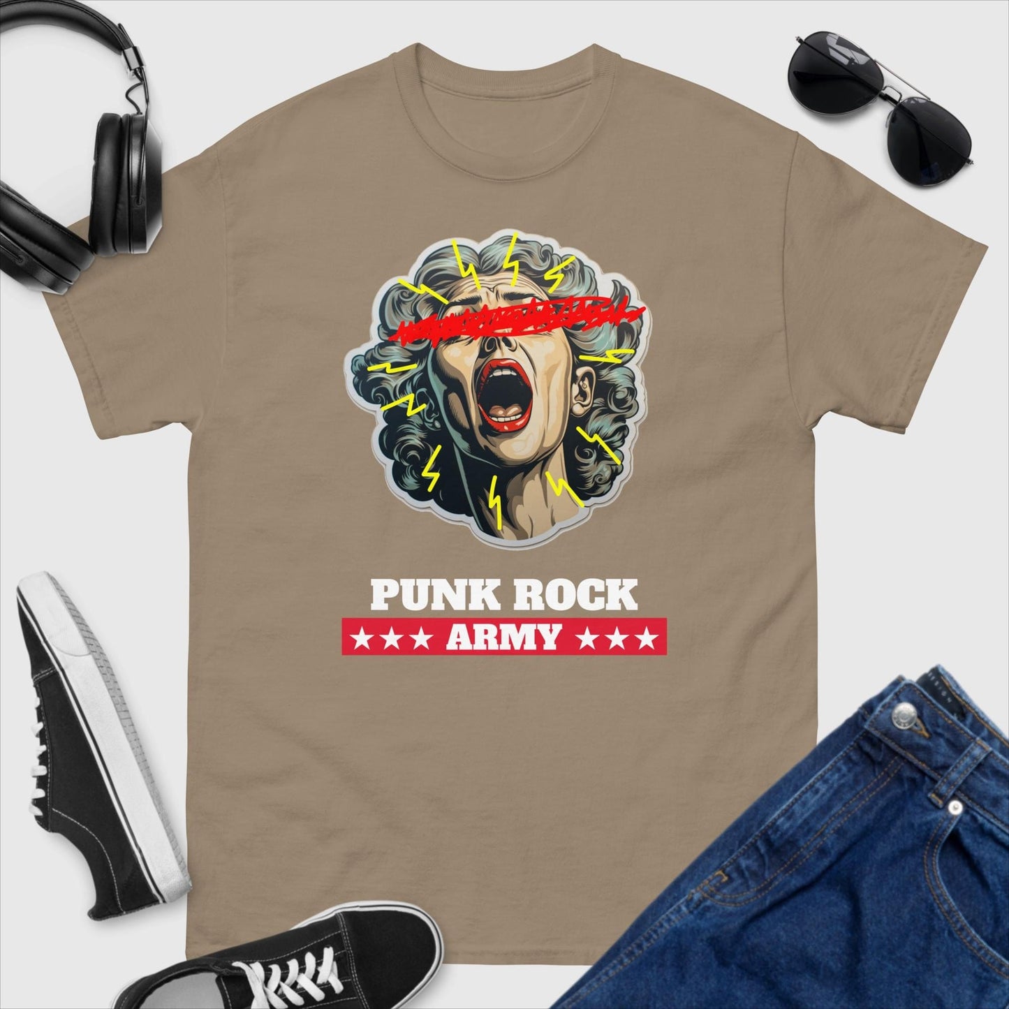 Punk Rock Army Shout T-Shirt