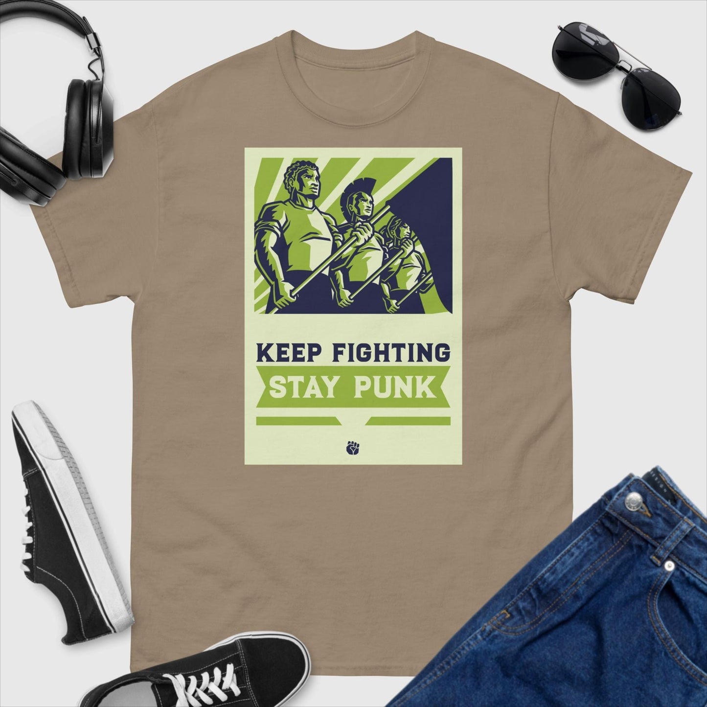 Stay Punk Keep Fighting T-Shirt