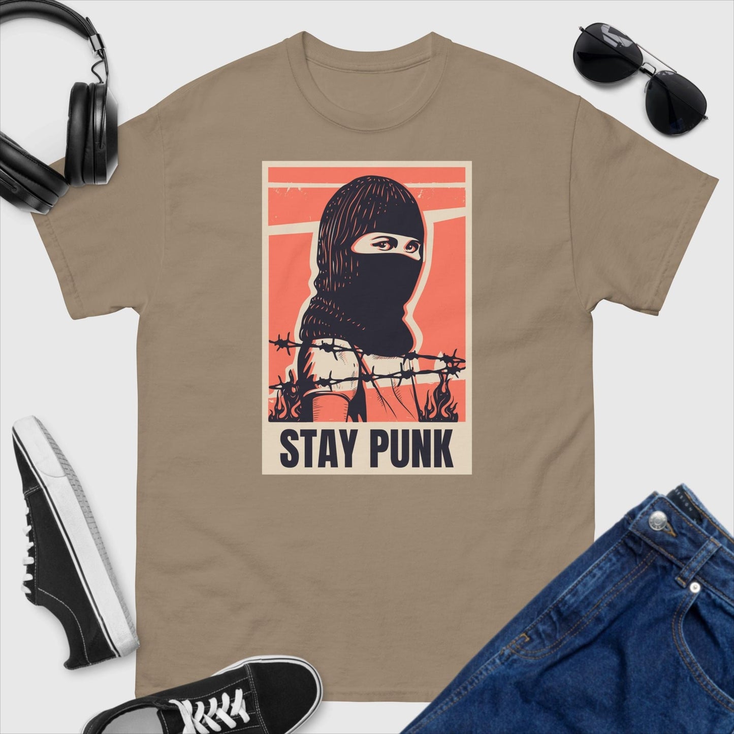 Stay Punk Ski Mask T-Shirt