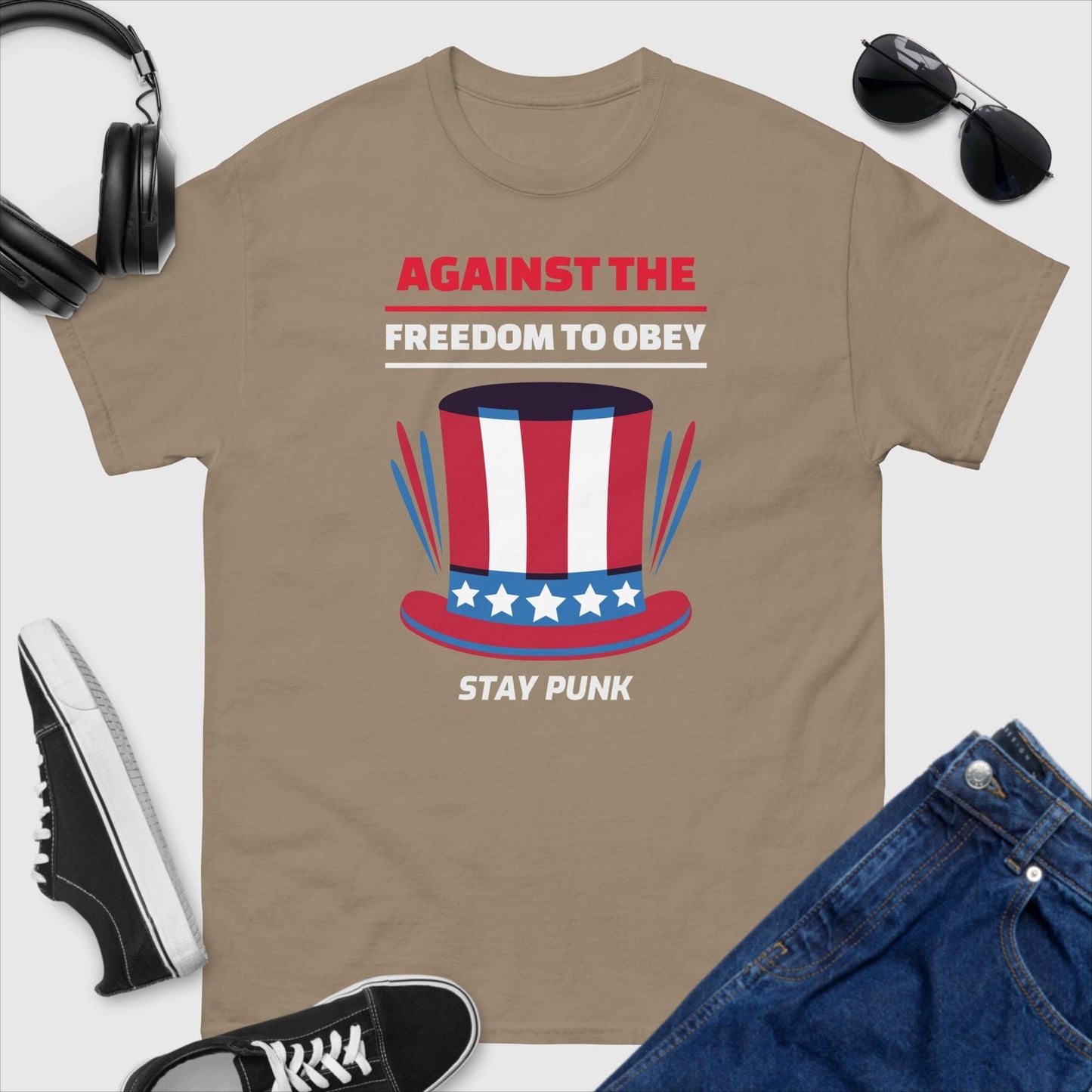 Against The Freedom To Obey Stay Punk T-Shirt