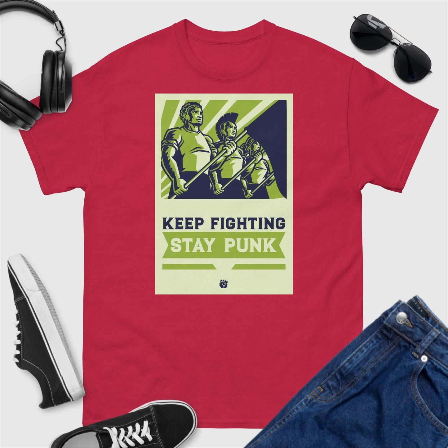 Stay Punk Keep Fighting T-Shirt