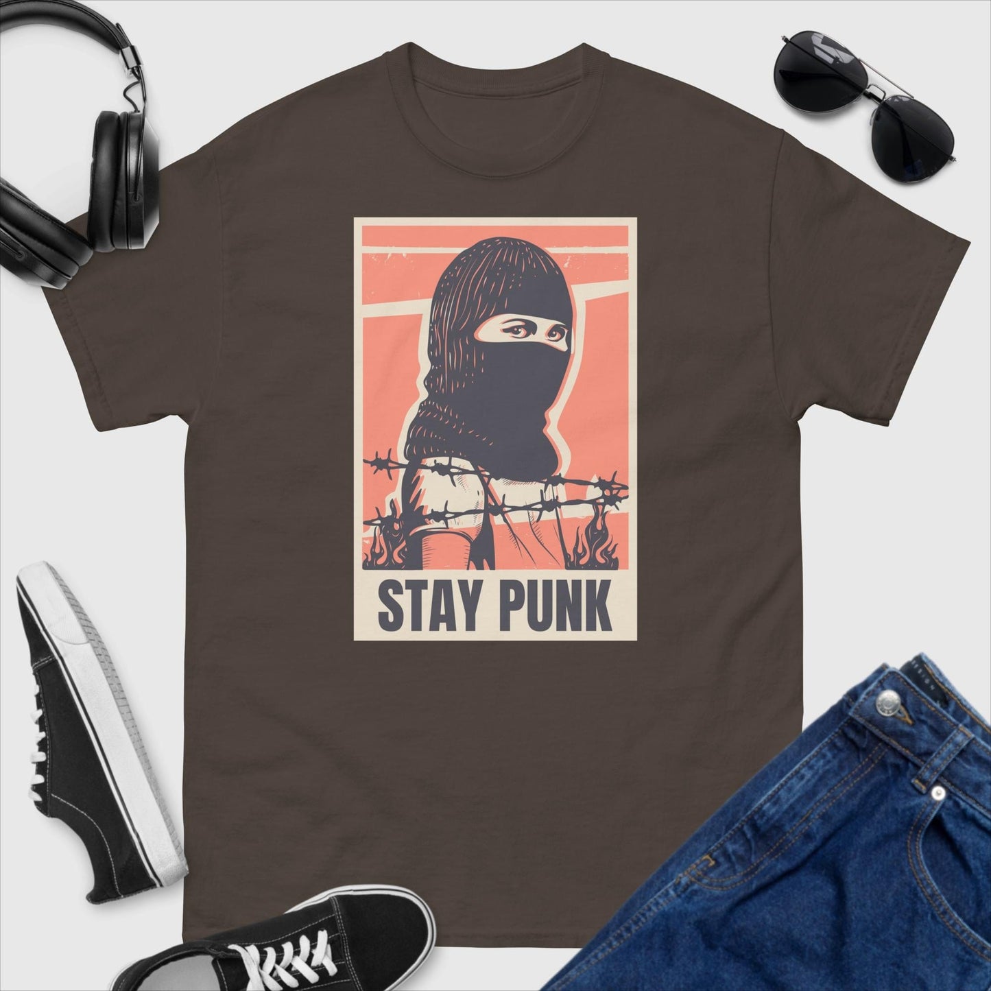 Stay Punk Ski Mask T-Shirt