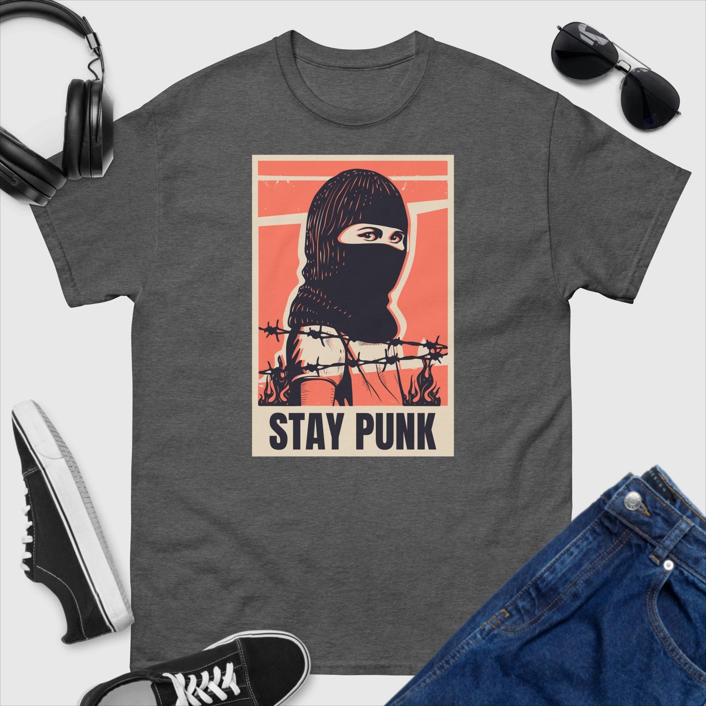 Stay Punk Ski Mask T-Shirt