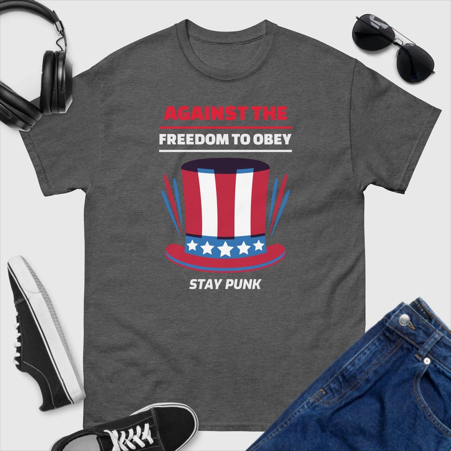 Against The Freedom To Obey Stay Punk T-Shirt