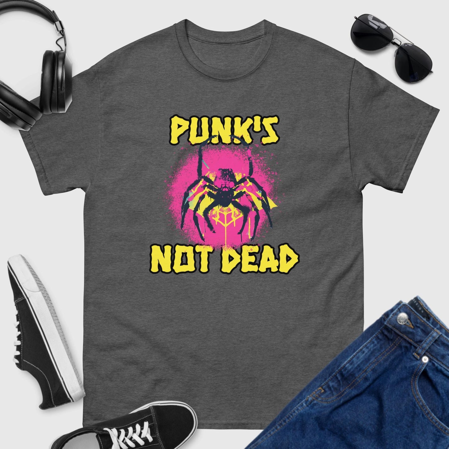 Punks Not Dead Spider T-Shirt 🕷