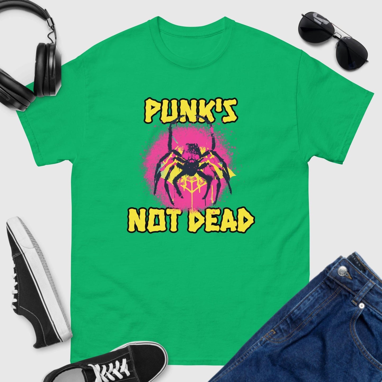 Punks Not Dead Spider T-Shirt 🕷