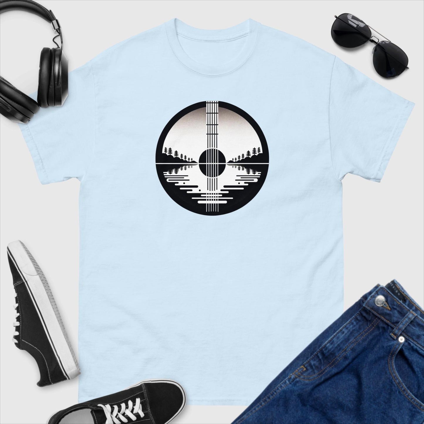 Guitar T-Shirt "Riffing Through the Sound Barrier" 🚀🎸