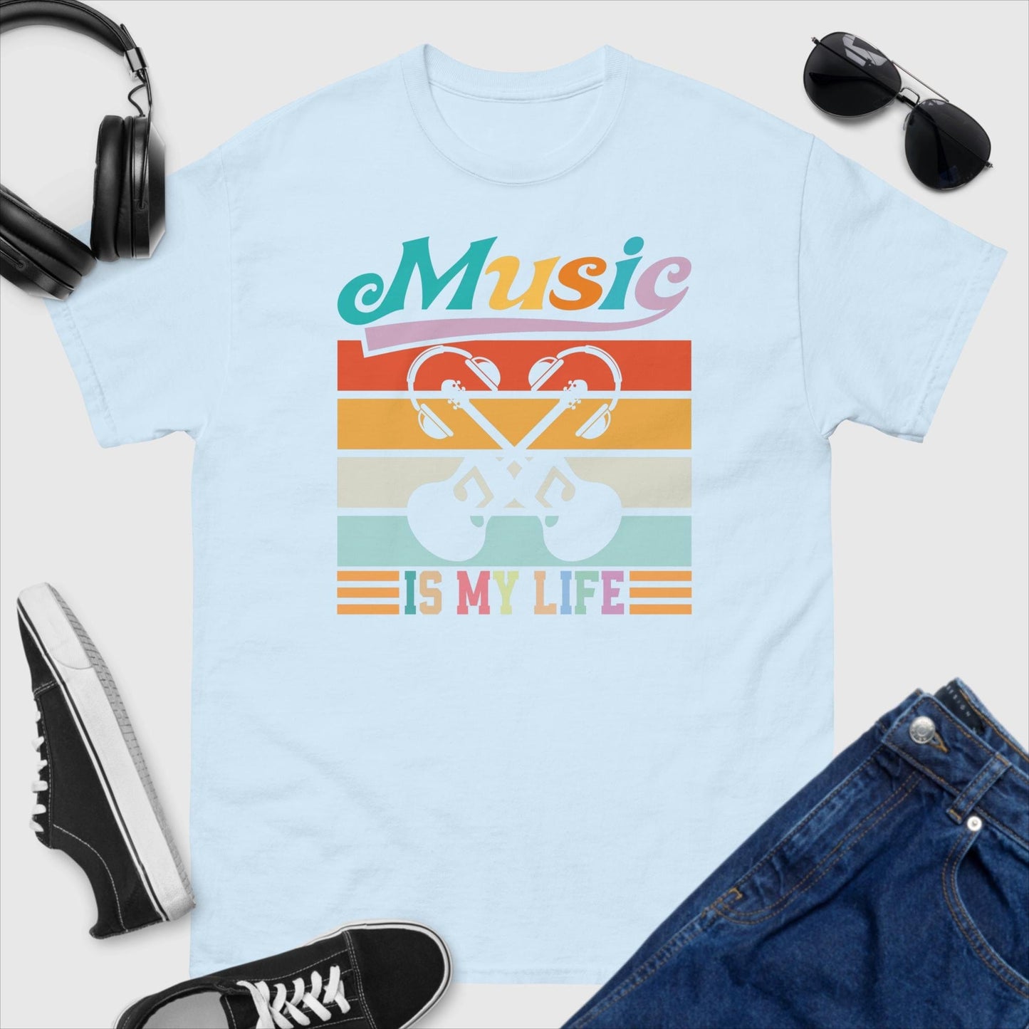 Music Is My Life Guitar T-Shirt