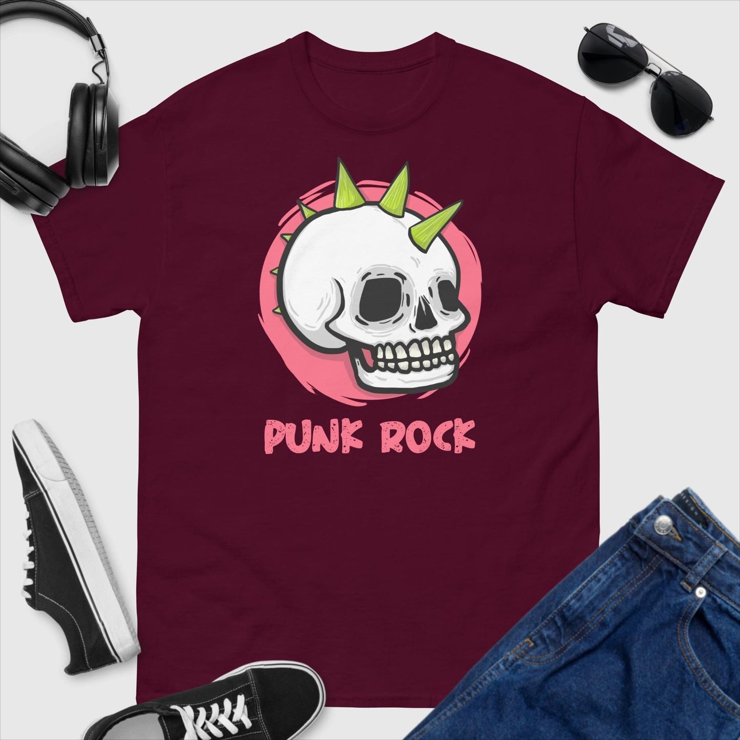 Punk Rock Skull T-Shirt