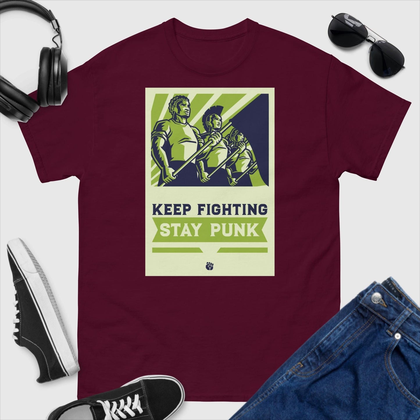 Stay Punk Keep Fighting T-Shirt