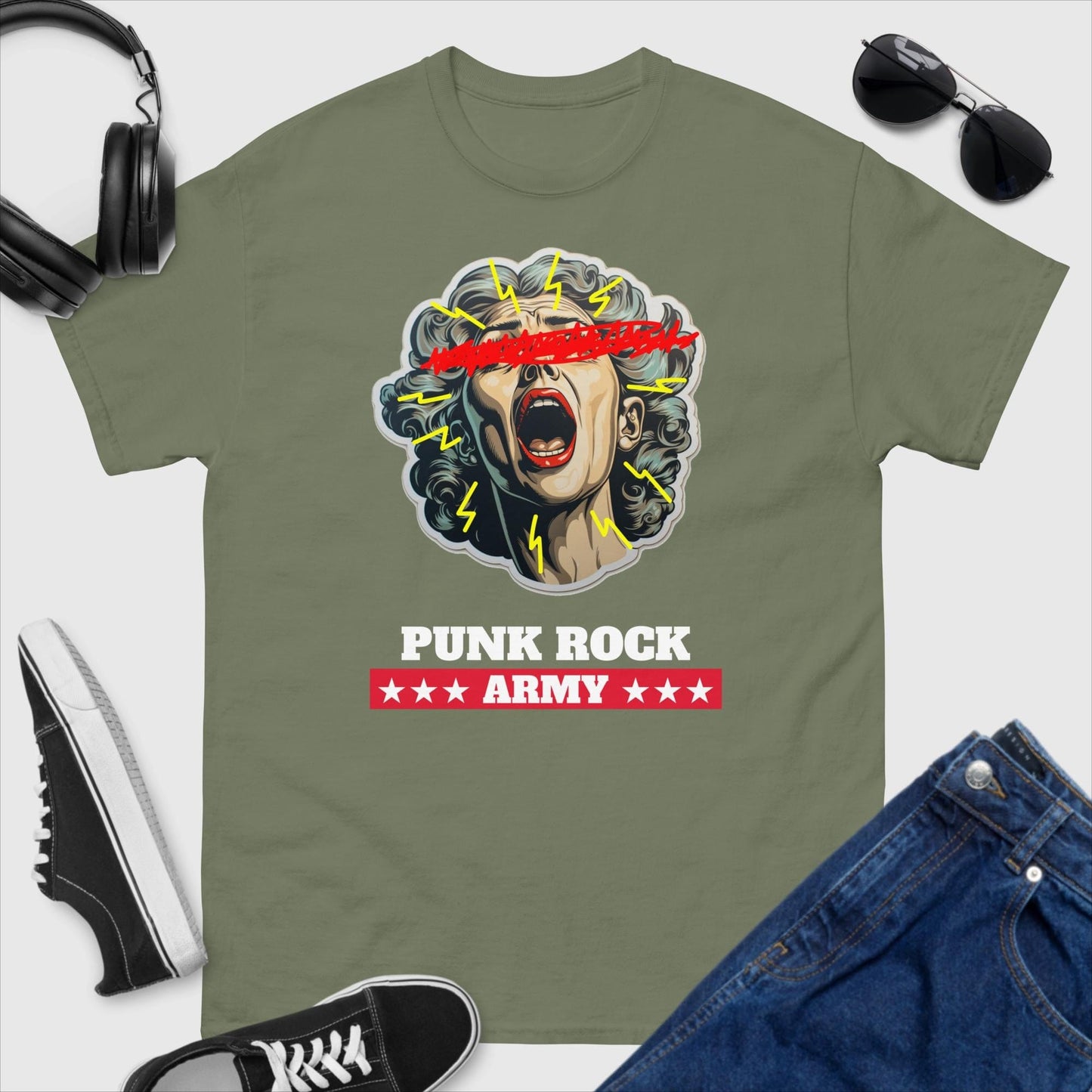 Punk Rock Army Shout T-Shirt