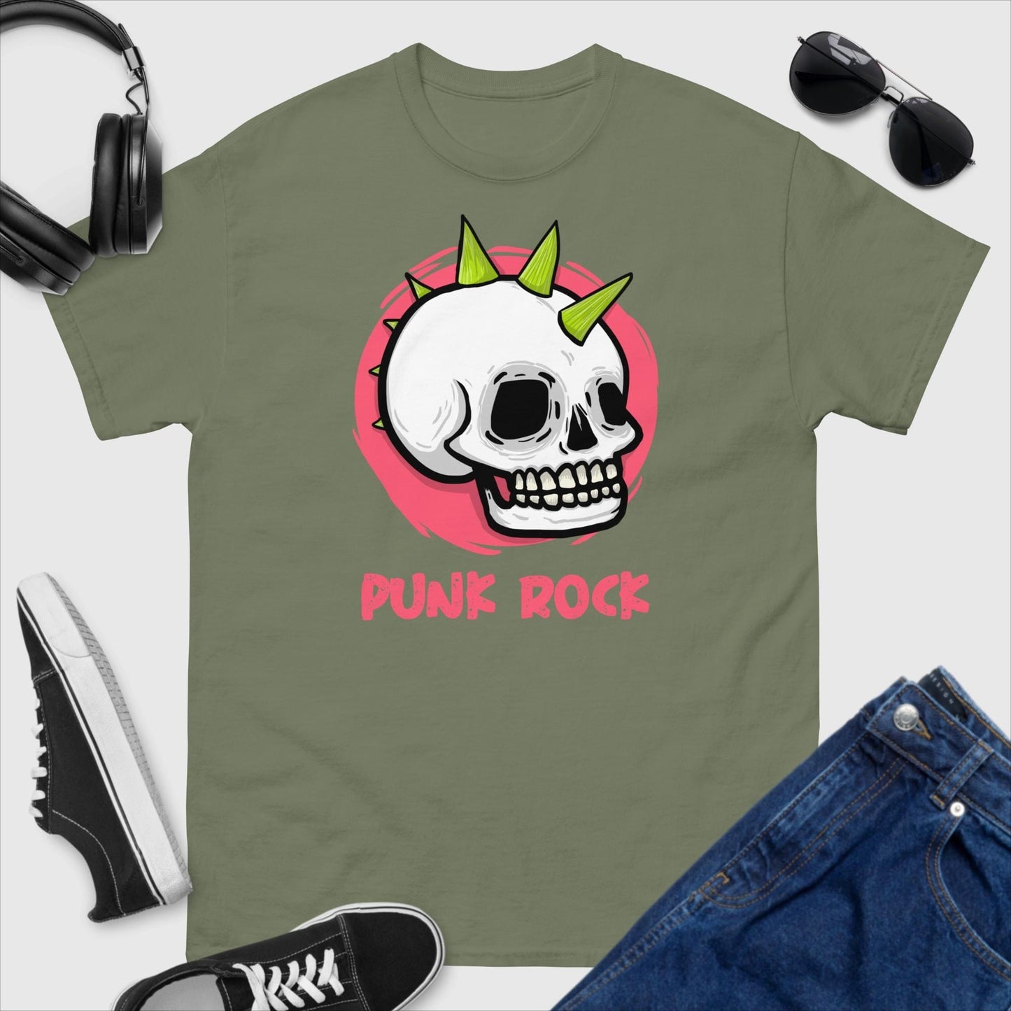 Punk Rock Skull T-Shirt