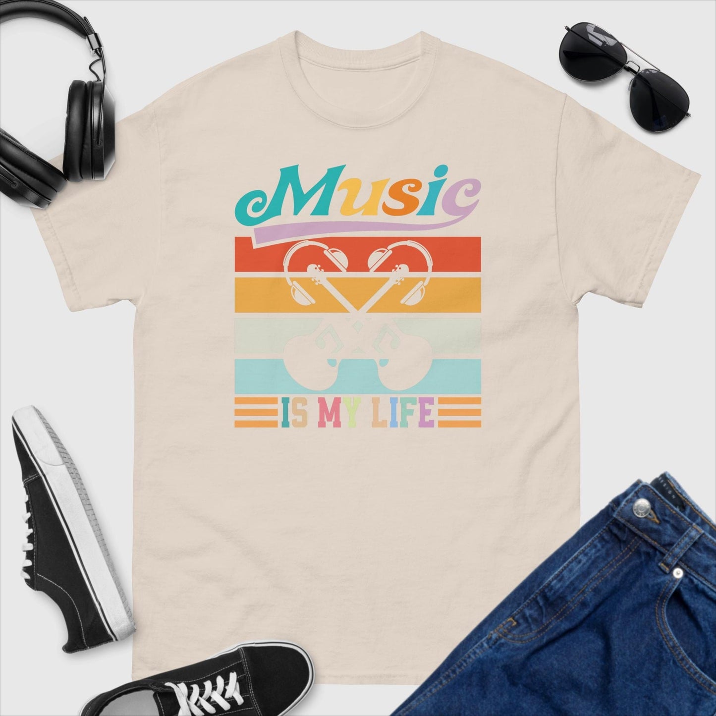 Music Is My Life Guitar T-Shirt