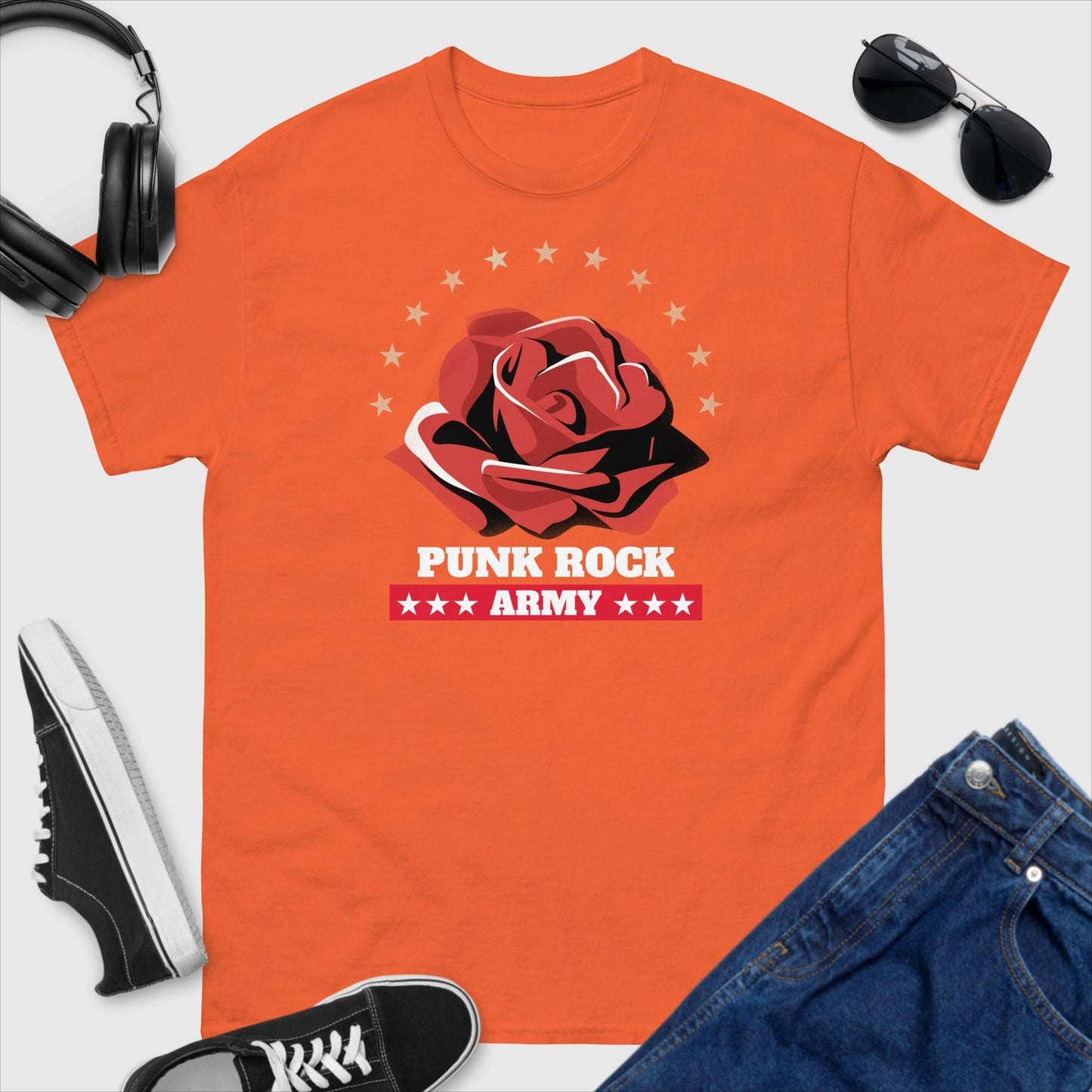 Punk Rock Army RoseT-Shirt