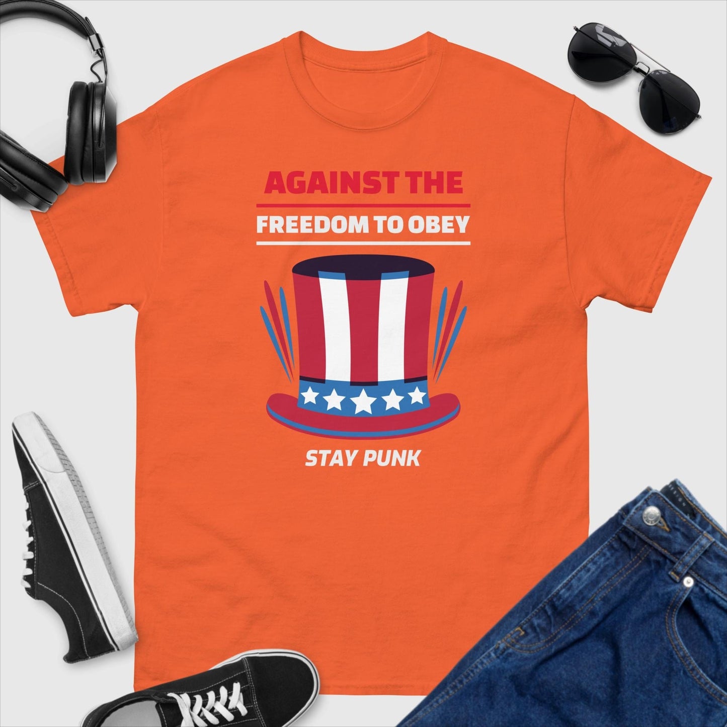 Against The Freedom To Obey Stay Punk T-Shirt