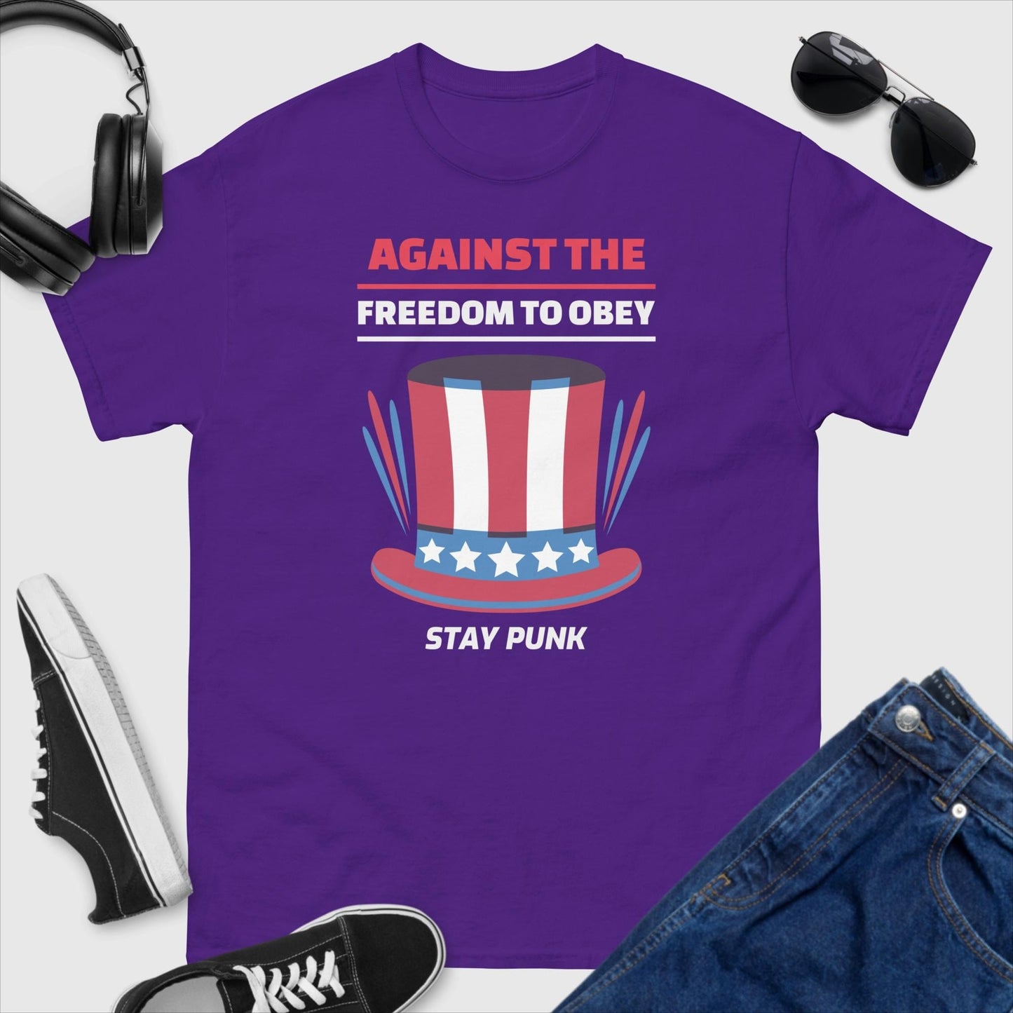 Against The Freedom To Obey Stay Punk T-Shirt