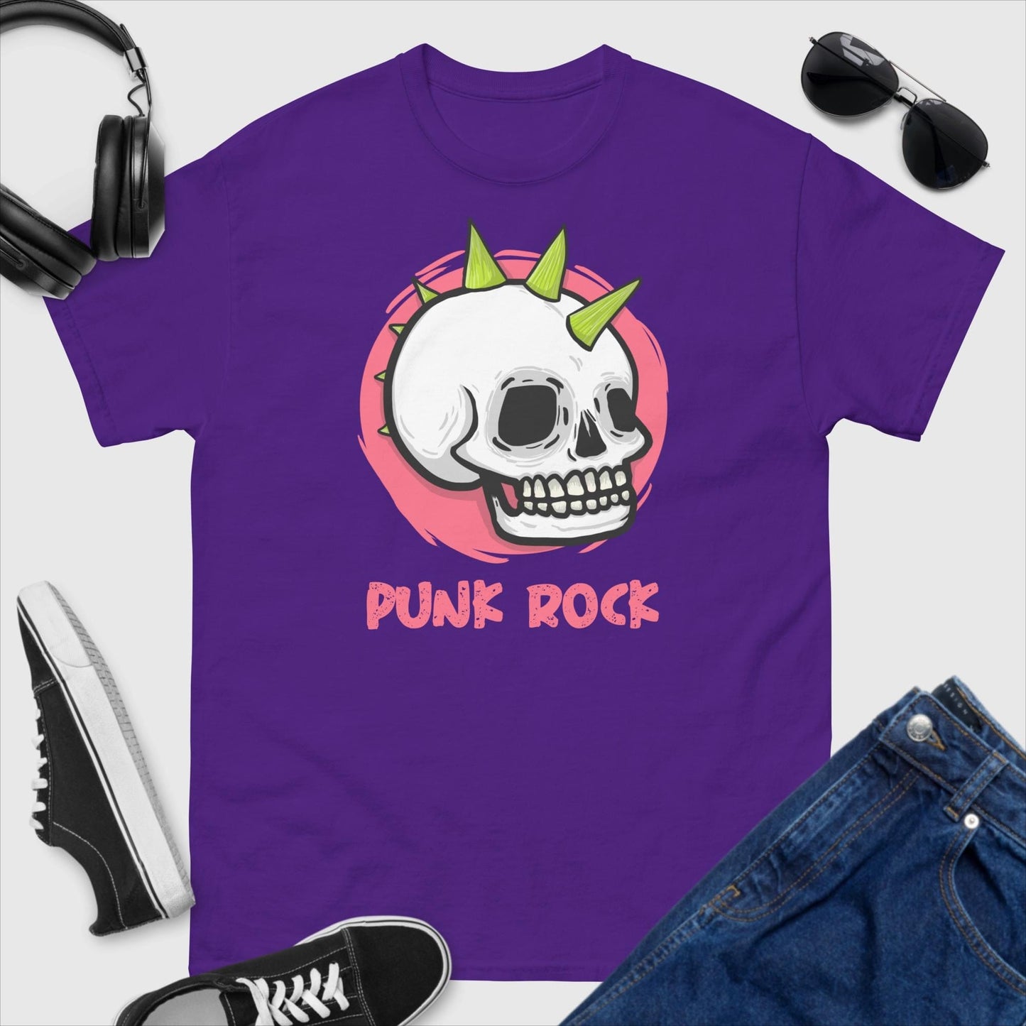 Punk Rock Skull T-Shirt