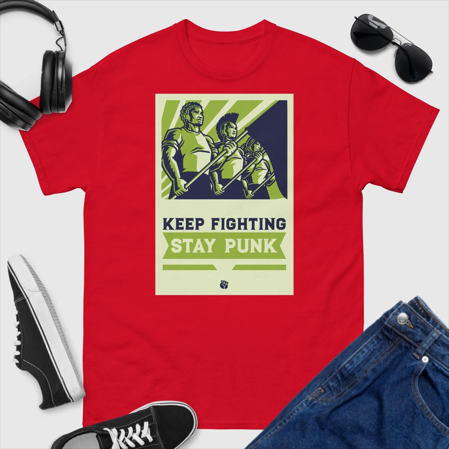 Stay Punk Keep Fighting T-Shirt