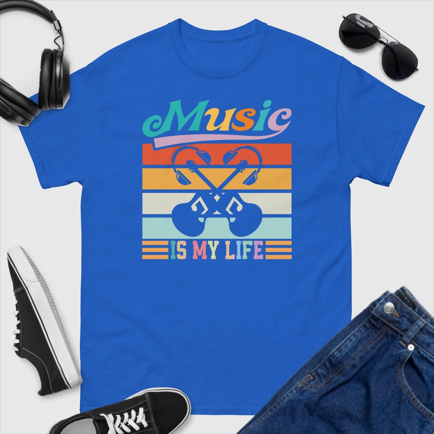 Music Is My Life Guitar T-Shirt