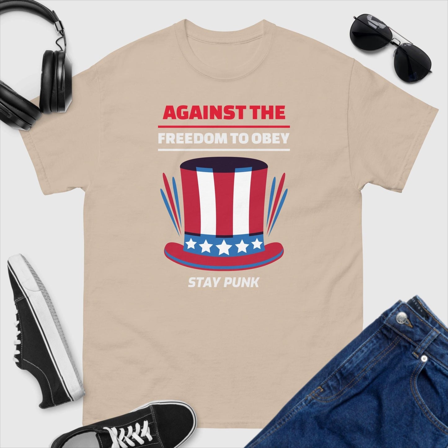 Against The Freedom To Obey Stay Punk T-Shirt