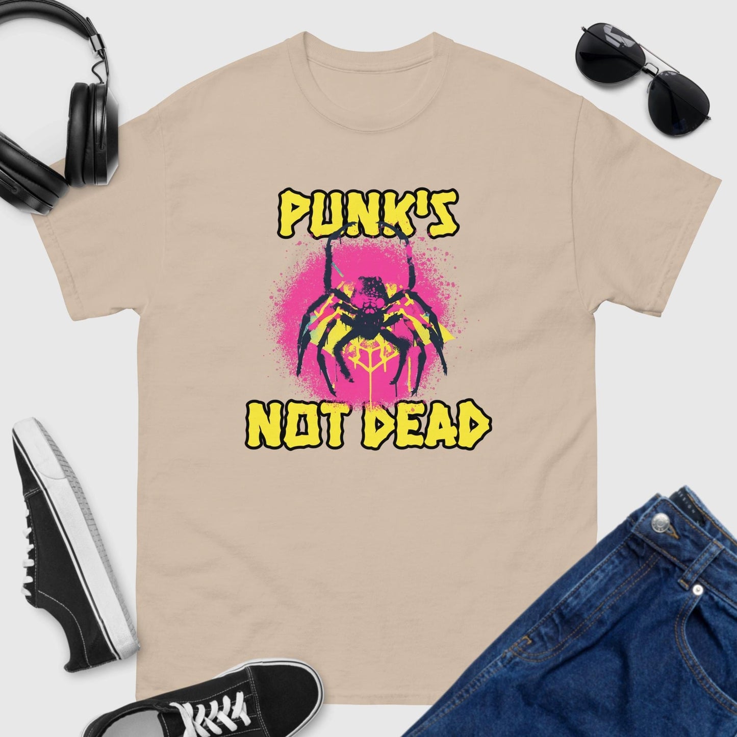 Punks Not Dead Spider T-Shirt 🕷