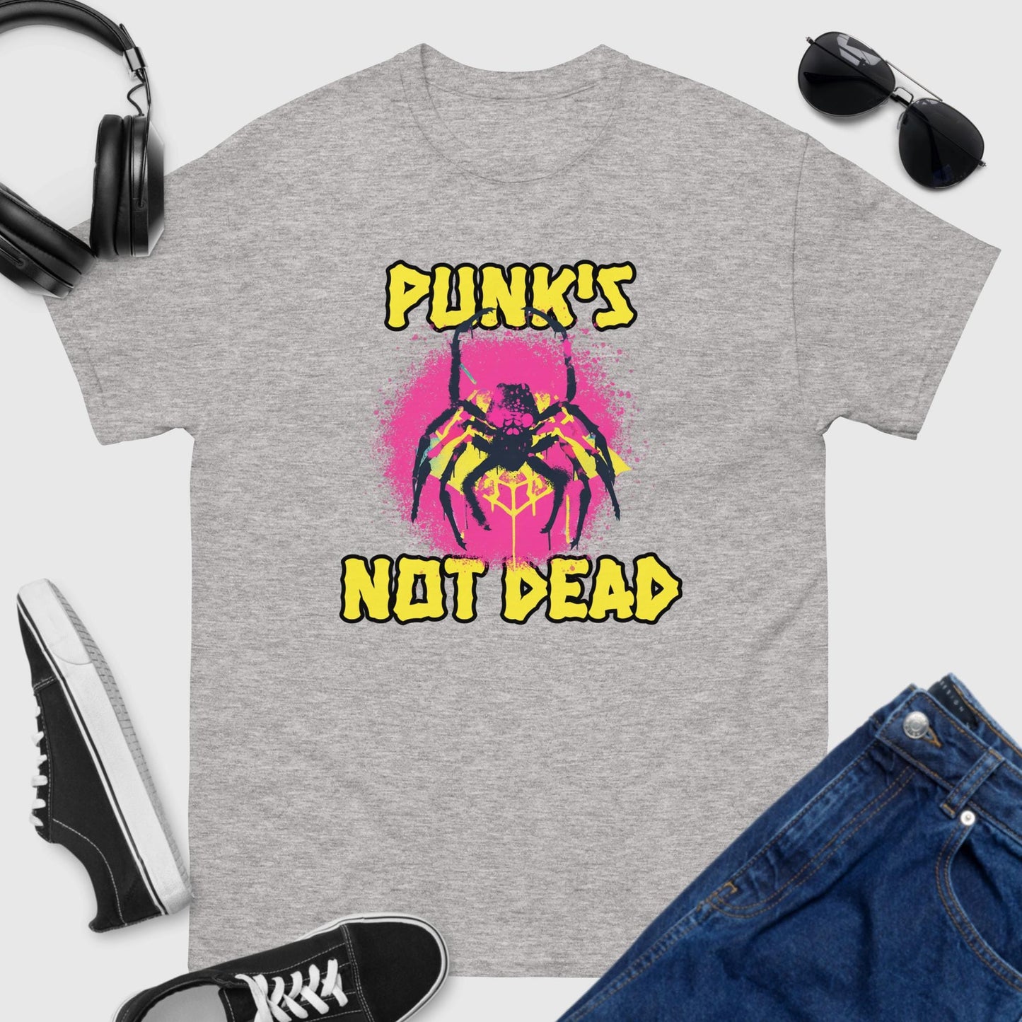 Punks Not Dead Spider T-Shirt 🕷