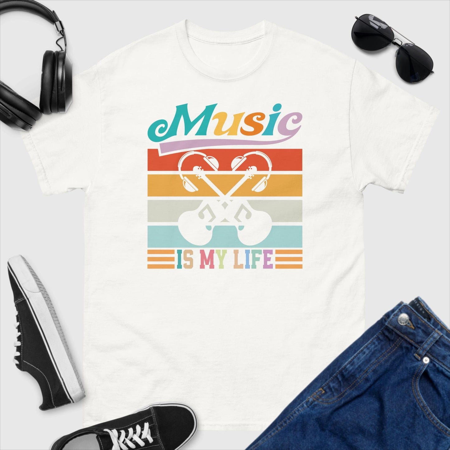 Music Is My Life Guitar T-Shirt