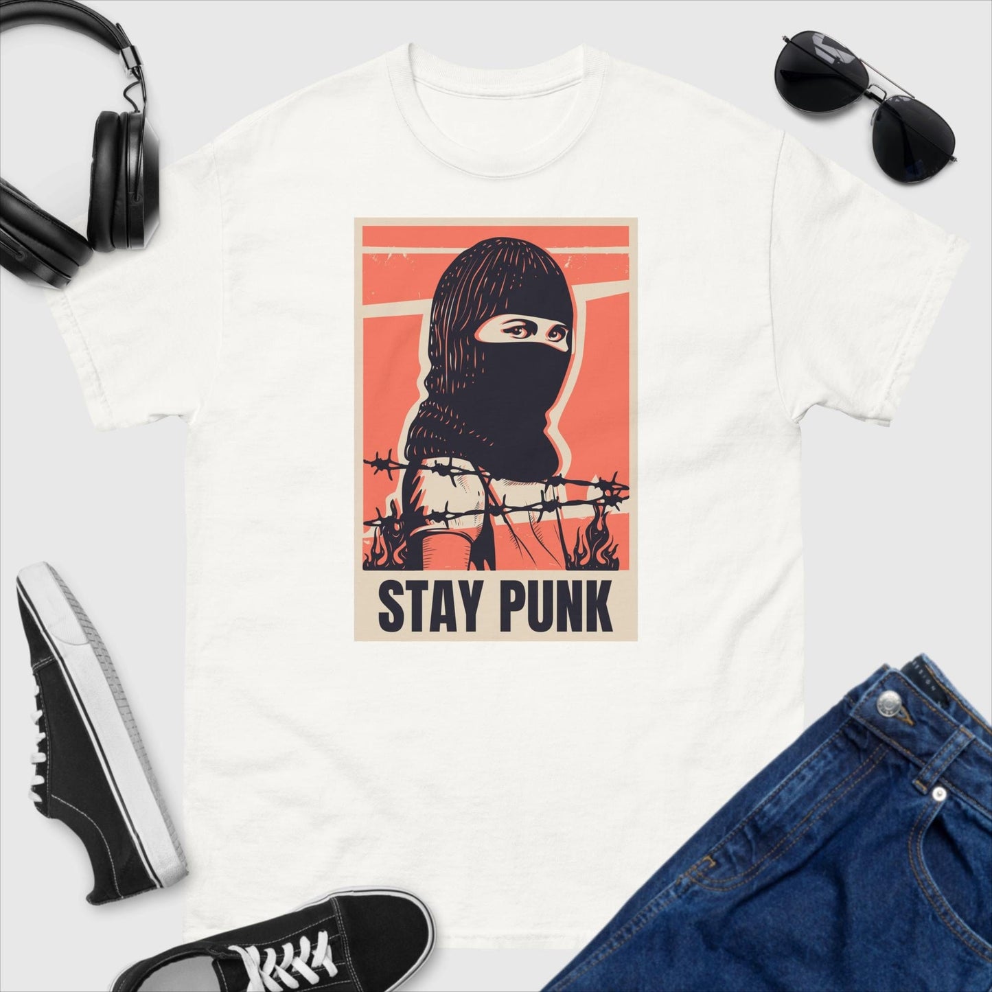 Stay Punk Ski Mask T-Shirt