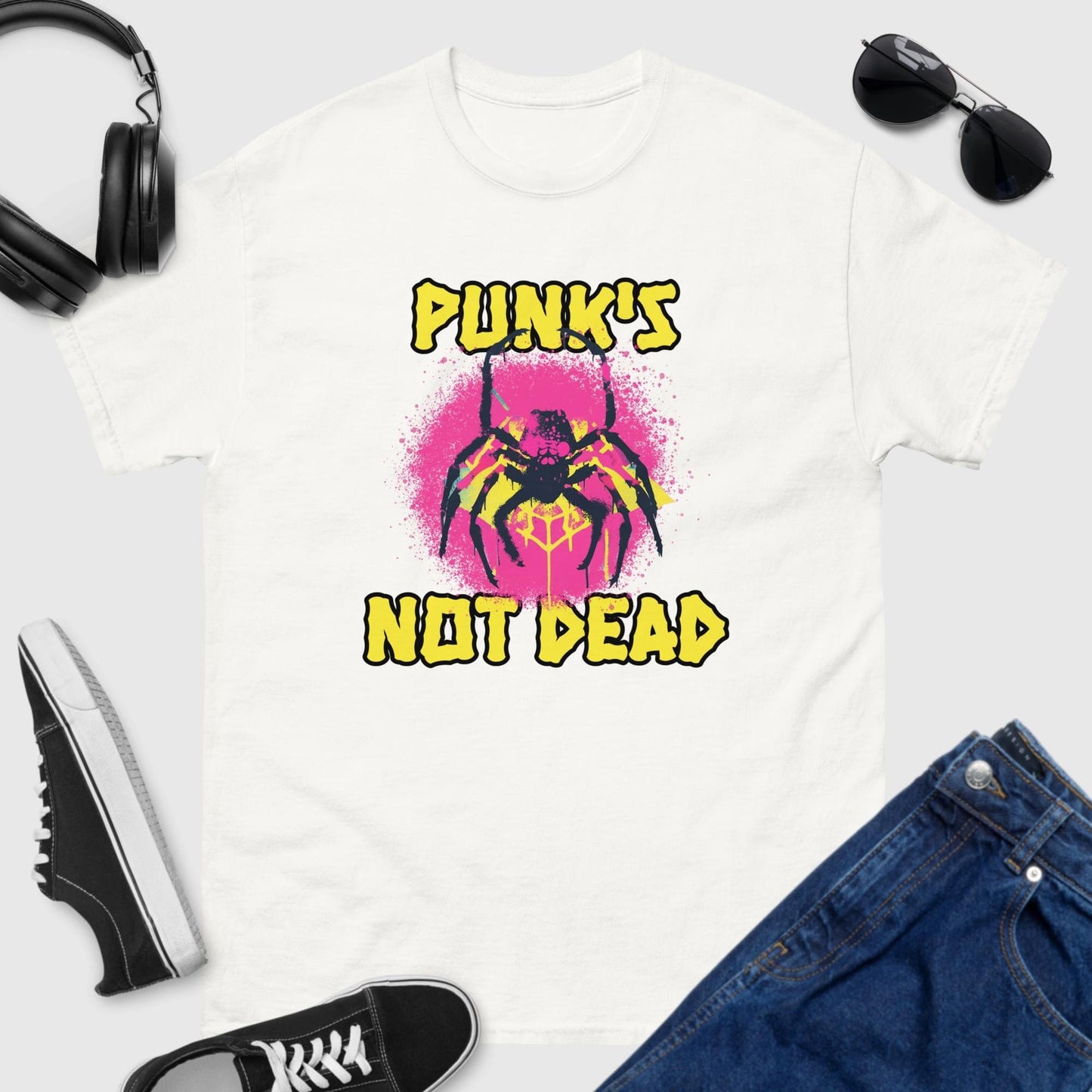 Punks Not Dead Spider T-Shirt 🕷